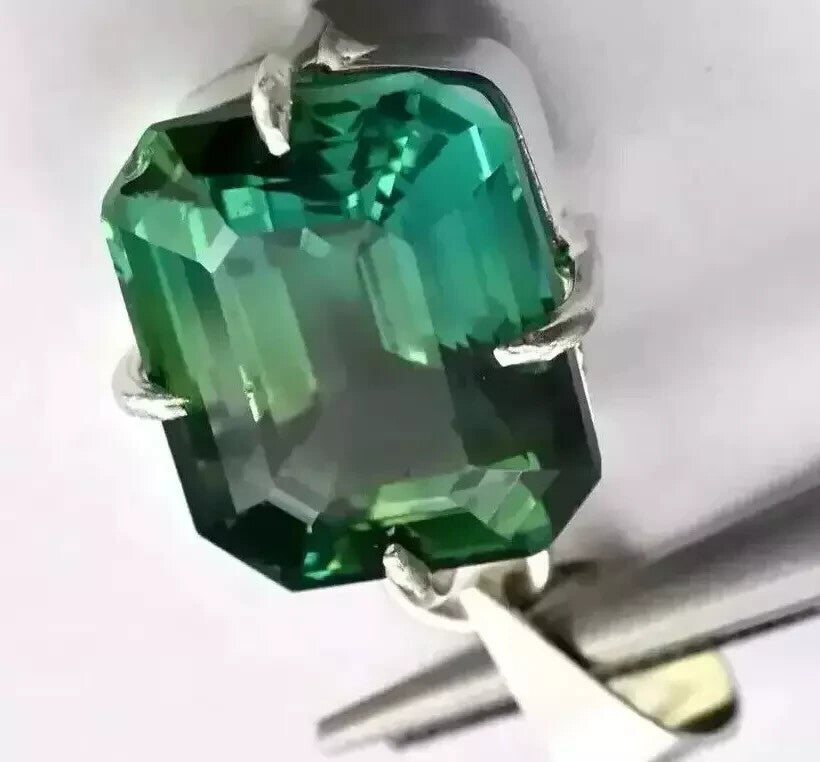 Certified 33.65 Ct Stunning Emerald 925 Solid Silver Emerald CutPendant Gemstone