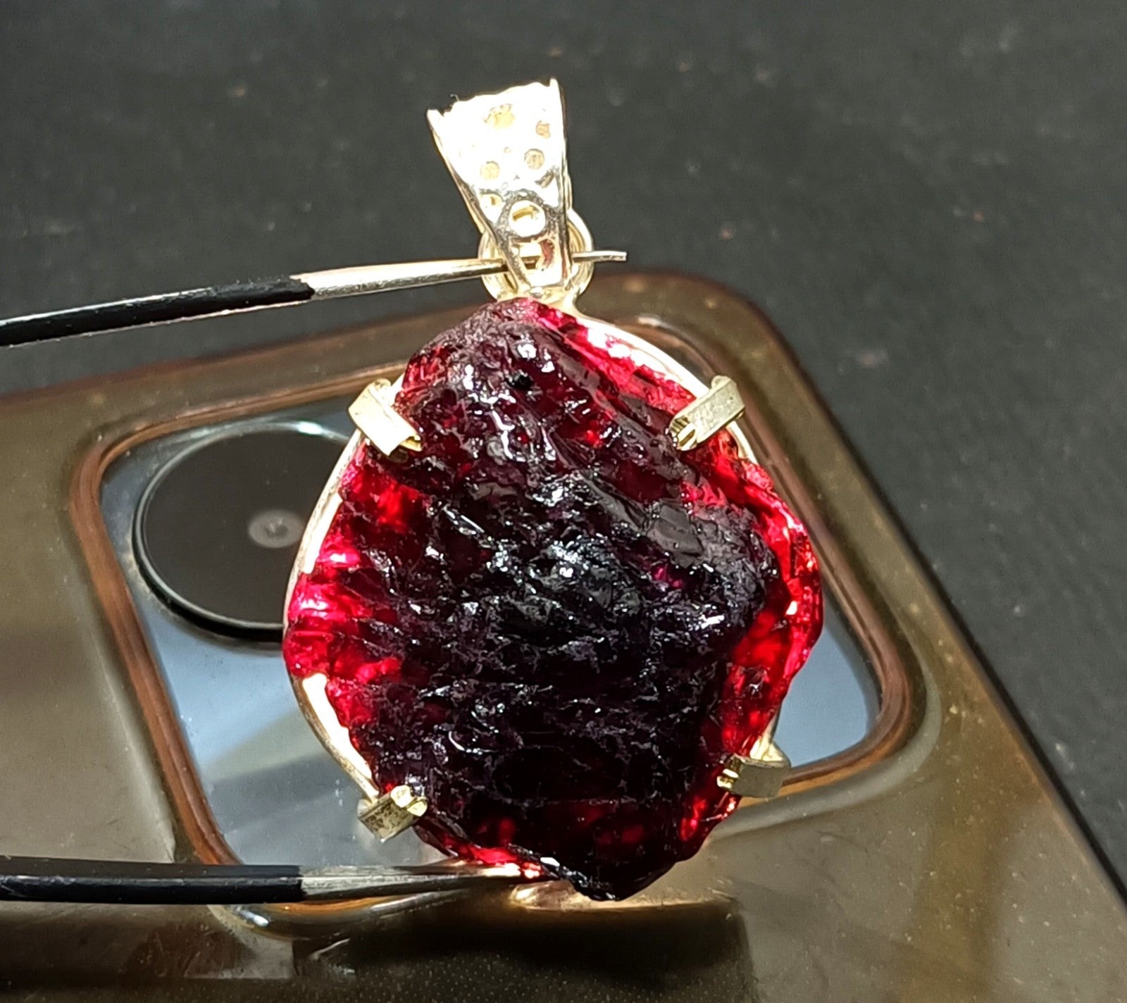EGL Certified 113.05 Ct Natural PAINITE 925 Solid Silver Pendant LOOSE Gemstone