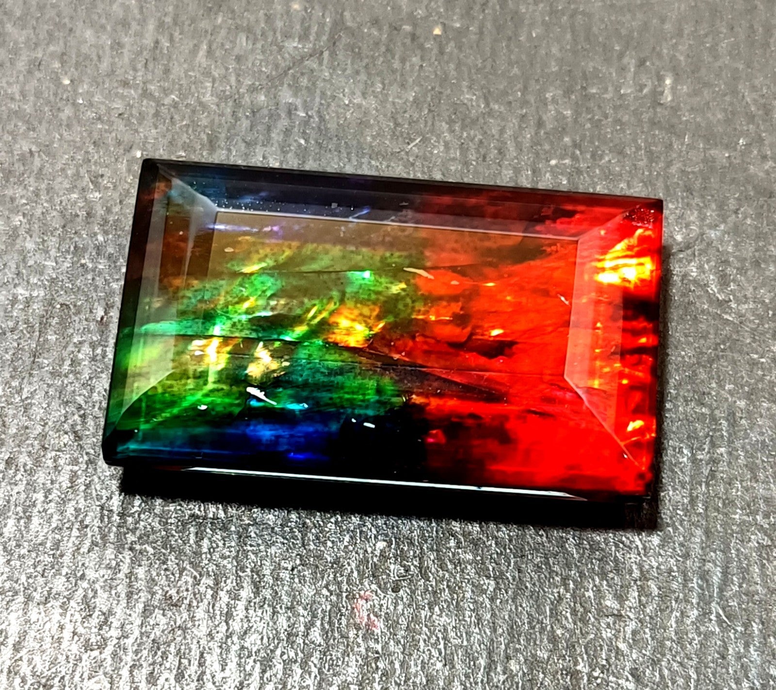 89 Ct Natural Ammolite Opal-Like Organic Doublet CERTIFIED Loose GEMSTONE