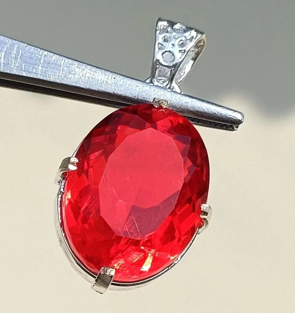 Certified Flawless 47.90 Ct Brazilian Orange Oval Topaz Pendant Loose Gemstone