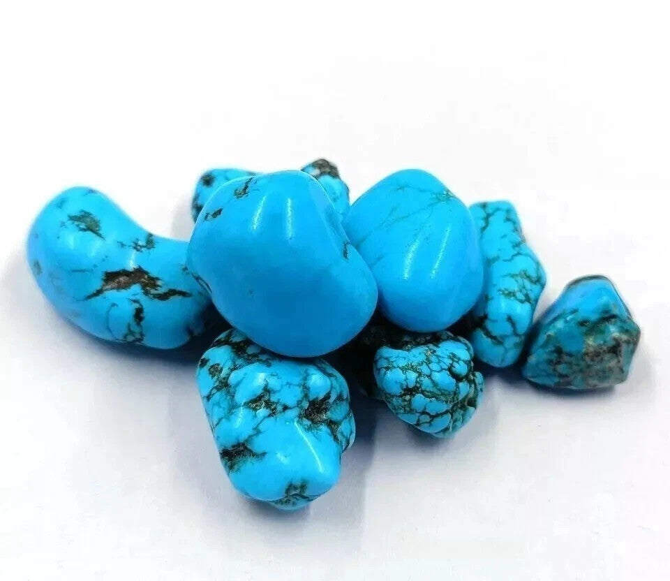 AAA 2500 Ct Natural Blue Arizona Turquoise Tumble Lot Loose Gemstone