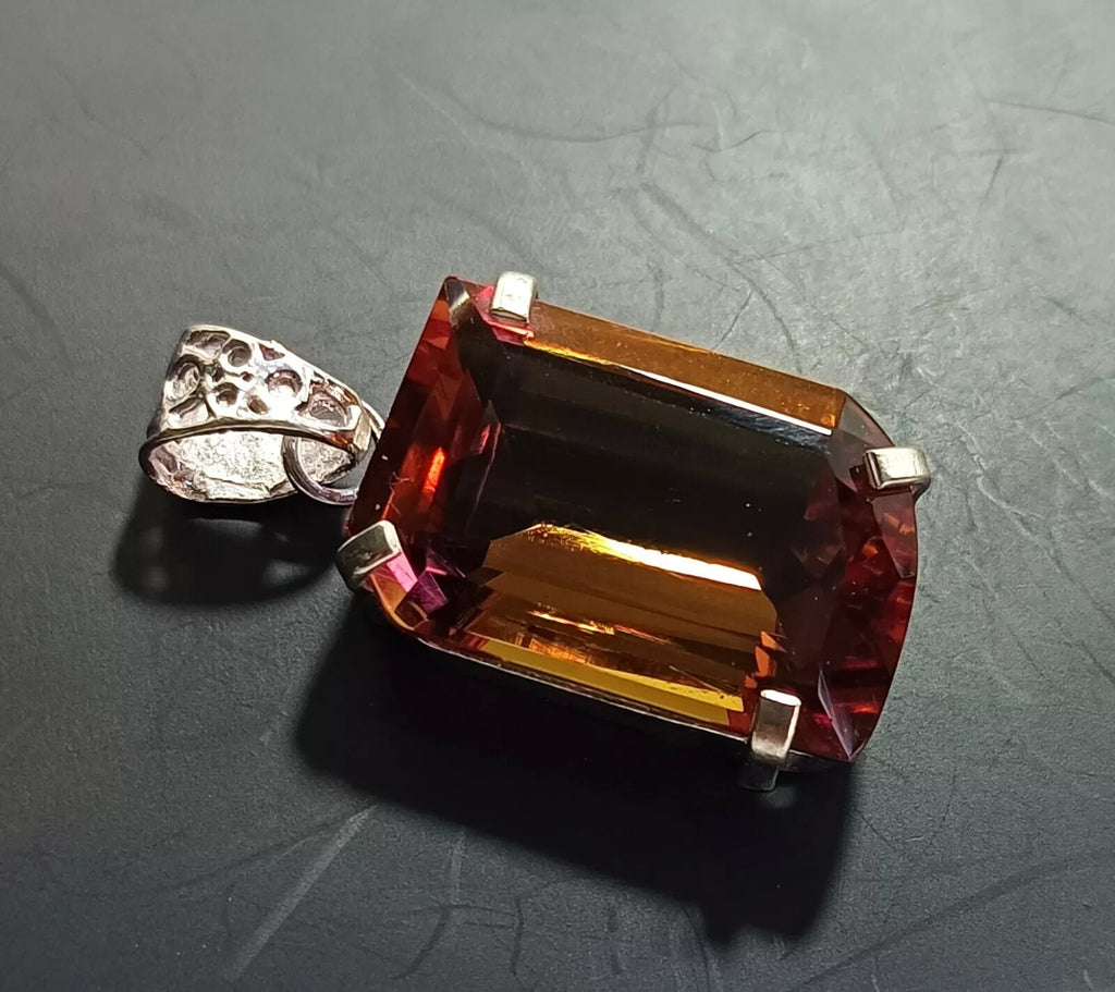 EGL Certified 54.10 Ct FANCY Natural Zultanite 925 Silver Pendant Loose Gemstone