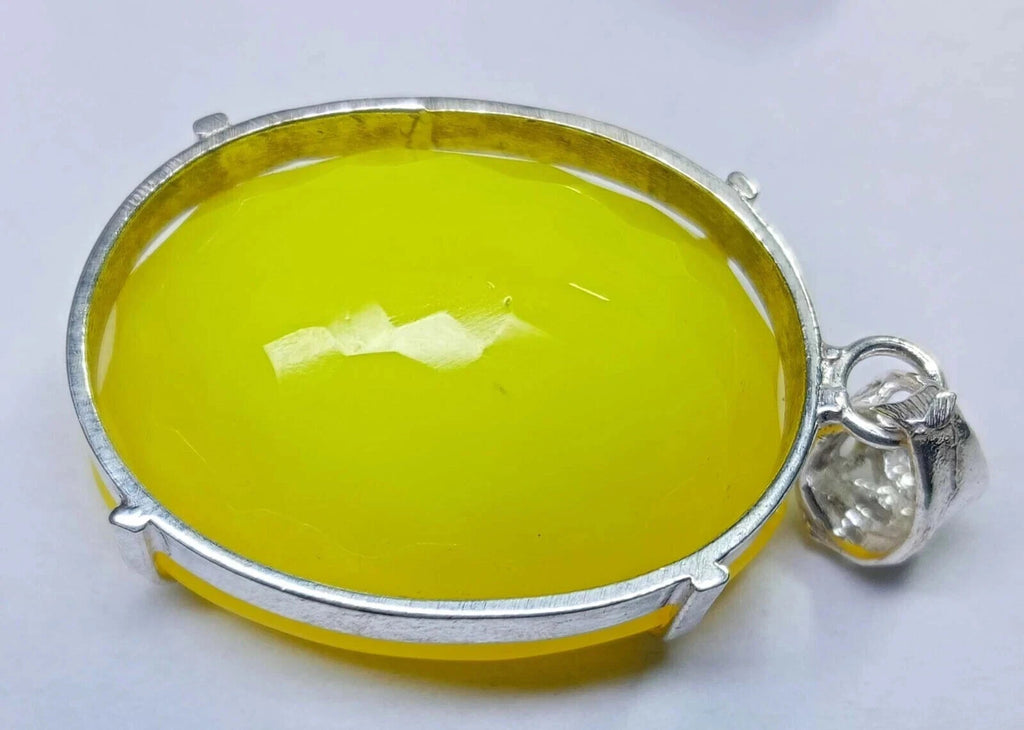 EGL Certified 100.65Ct Natural Opal 925 Solid Silver Oval Pendant Loose Gemstone