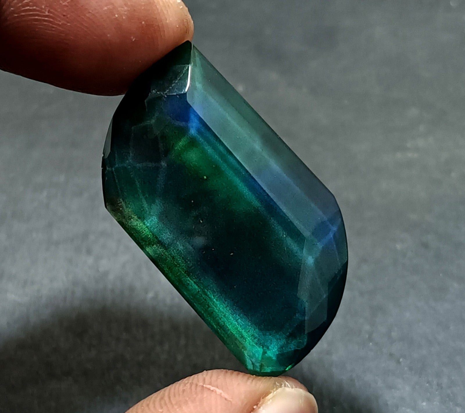 41.05 Ct Natural Ammolite Opal-Like Organic Doublet Loose EGL CERTIFIED GEMSTONE