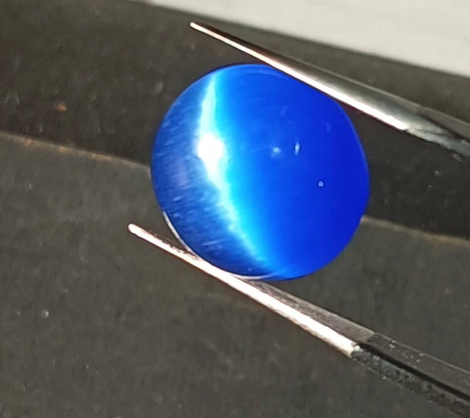 22.90 Ct NATURAL Loose BRAZILIAN BLUE Cat Eye Cabochon Certified GEMSTONE Pair2