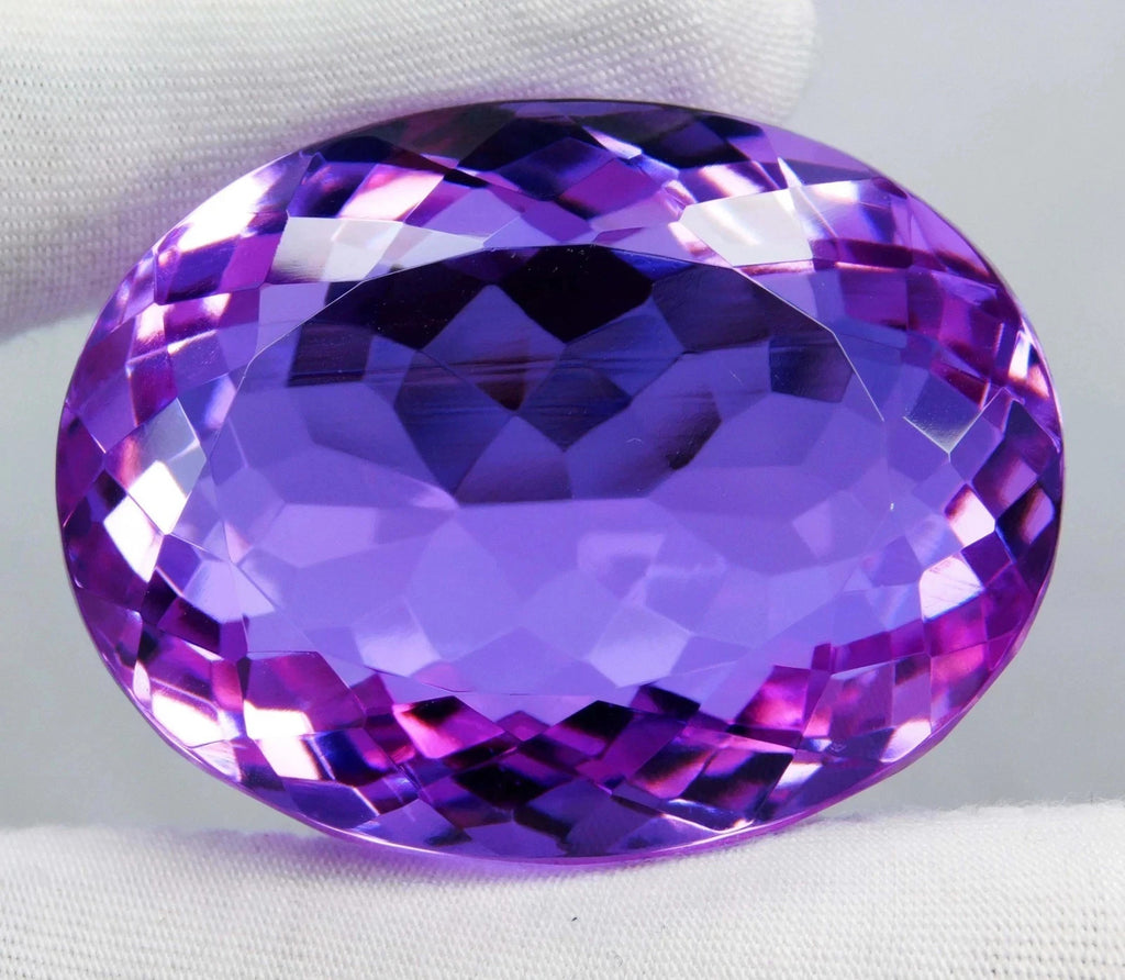 Certified Natural 120.85 Ct Brazilian Purple Oval Cut Topaz Loose Gemstone