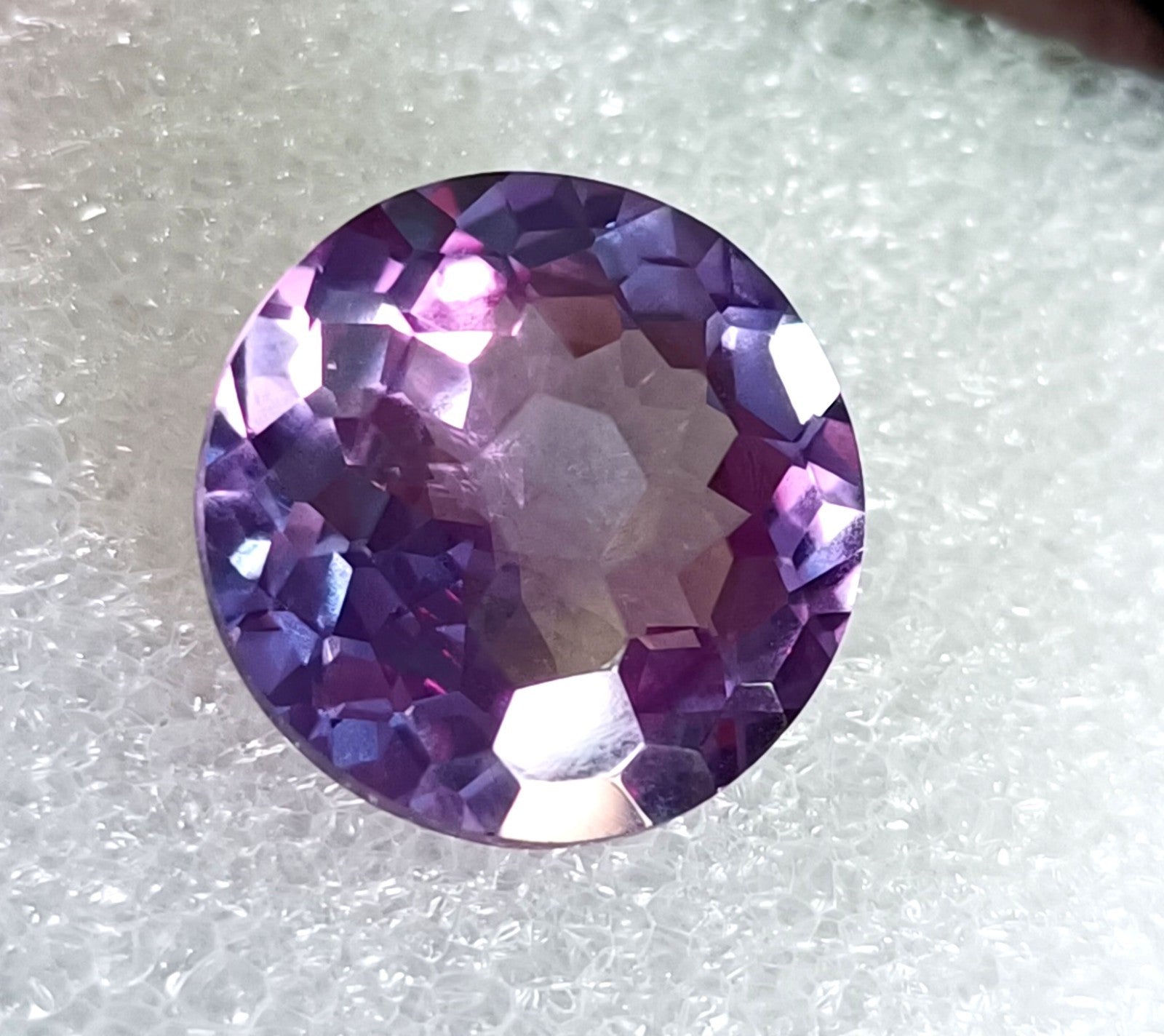 26 CT Certified Color Changing Natural Alexandrite Loose Gemstone Round Cut
