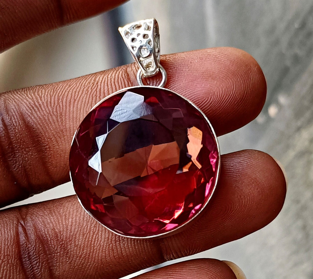 88.15 Ct Natural Zultanite 925 Silver Round Cut Pendant Loose Gems EGL Certified