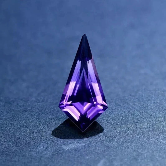 Natural Unique 9.5 Ct Kite Cut Amethyst Purple Crystal Loose Gemstone