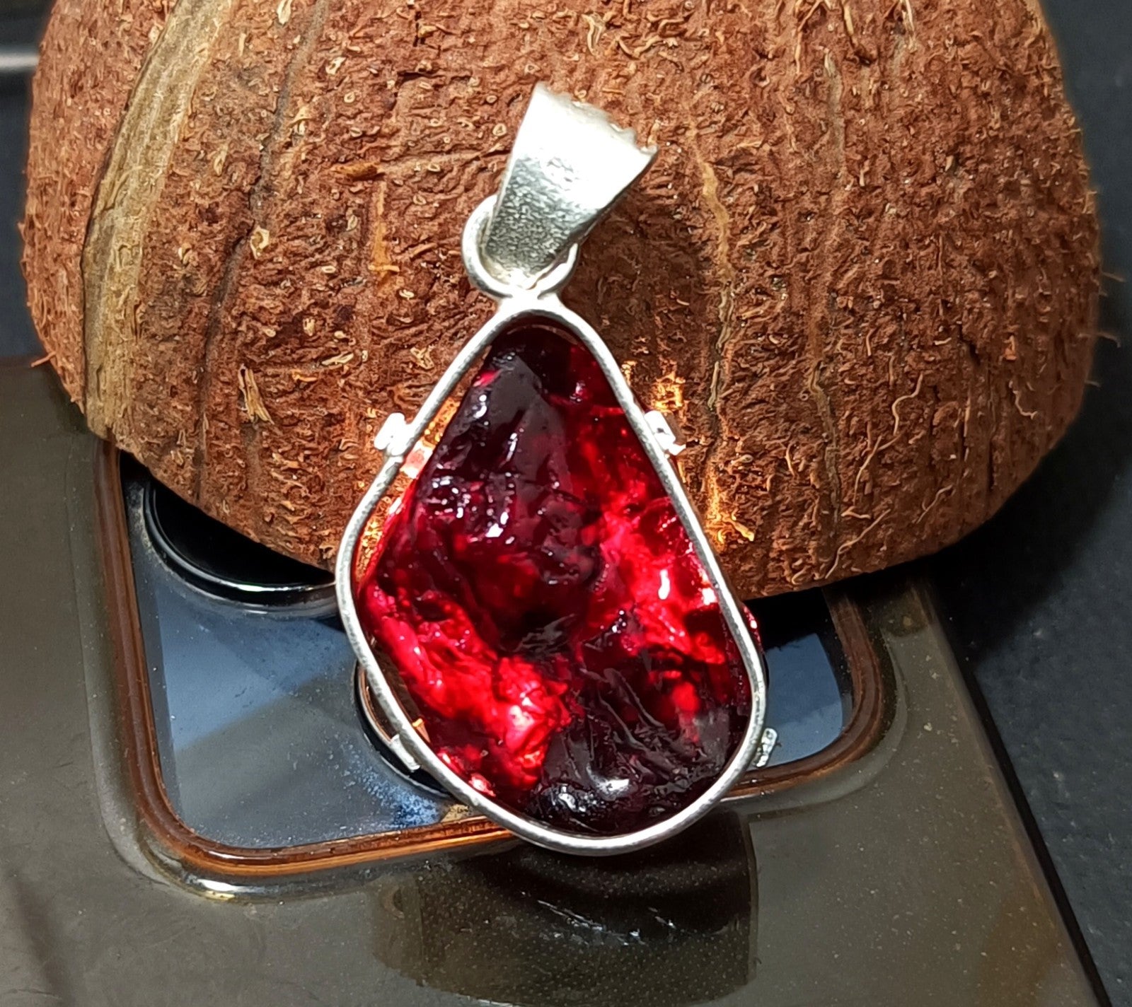 EGL Certified 73.00 Ct Natural PAINITE 925 Solid Silver Pendant LOOSE Gemstone