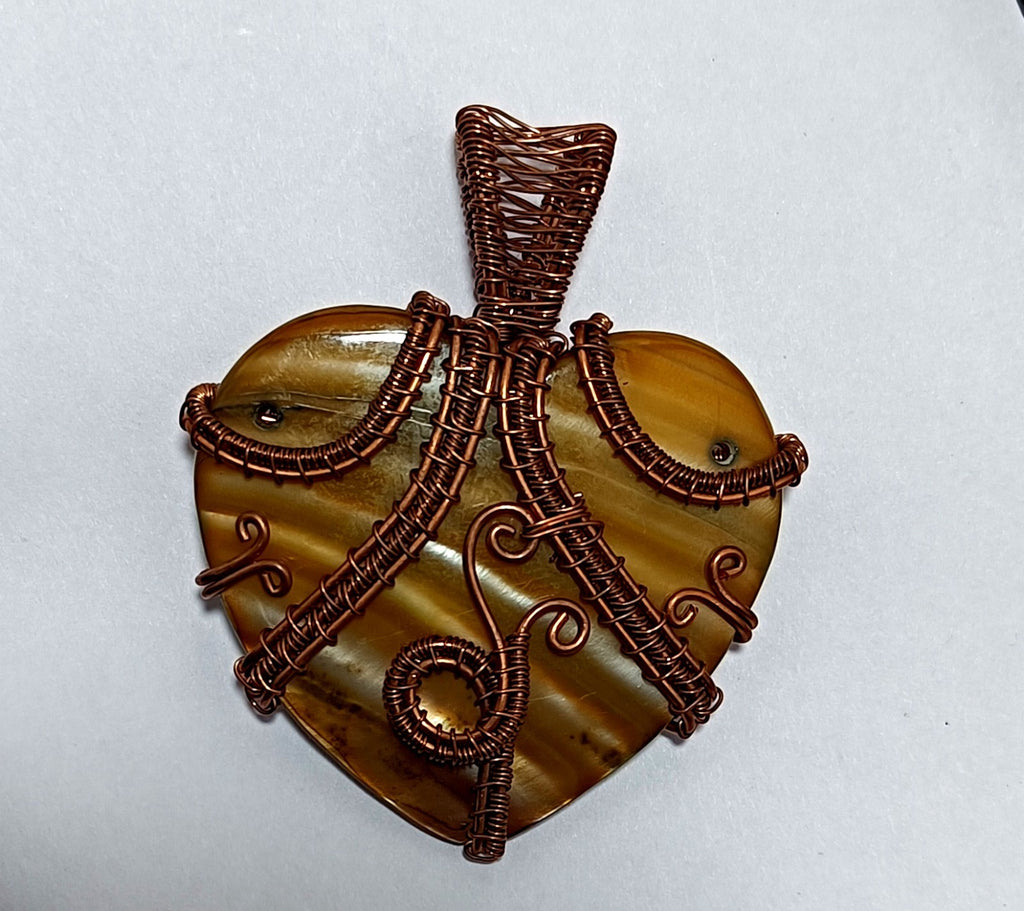 Gift For Her Copper Labradorite Jewelry Wire Wrapped Pendant 107.30 Ct