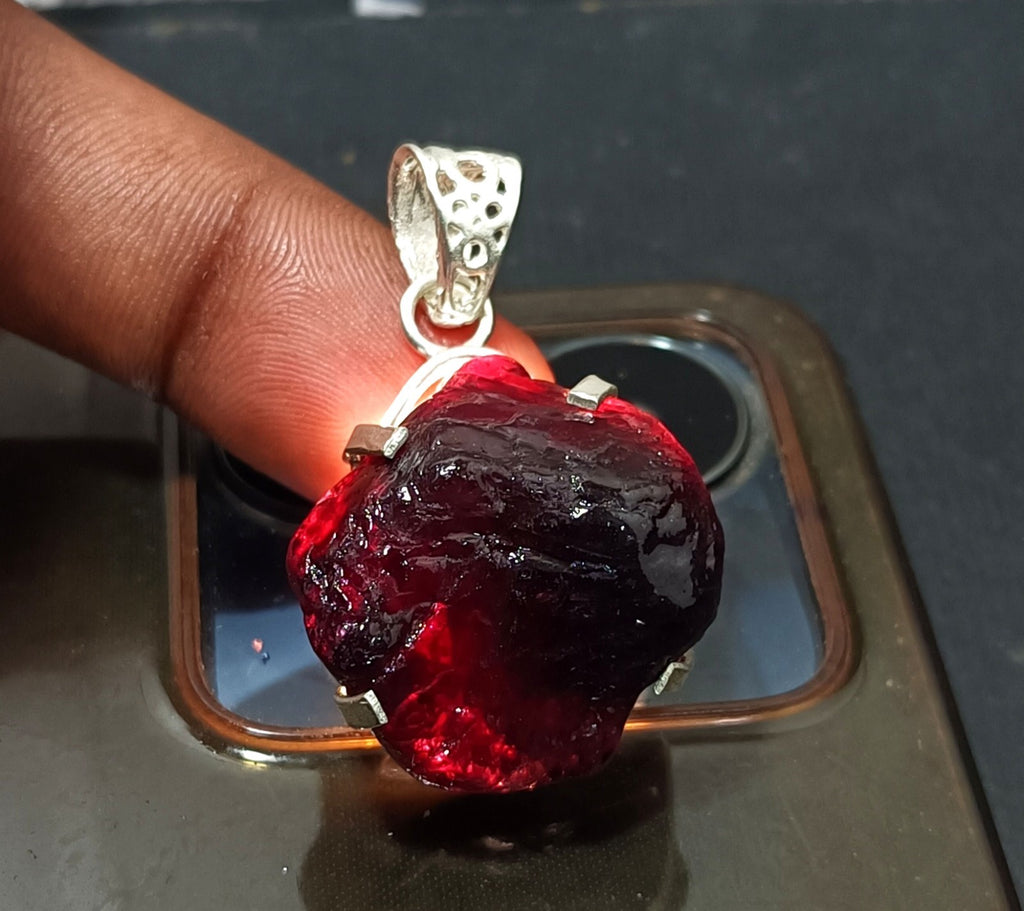 EGL Certified 101.35 Ct Natural PAINITE 925 Solid Silver Pendant LOOSE Gemstone
