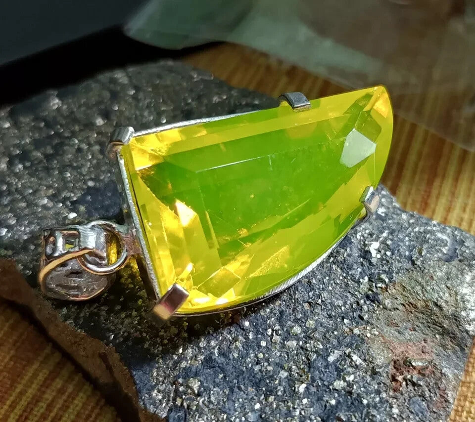 EGL Certified 69.15 Ct Natural Opal 925 Solid Silver Pendant Loose Gemstone