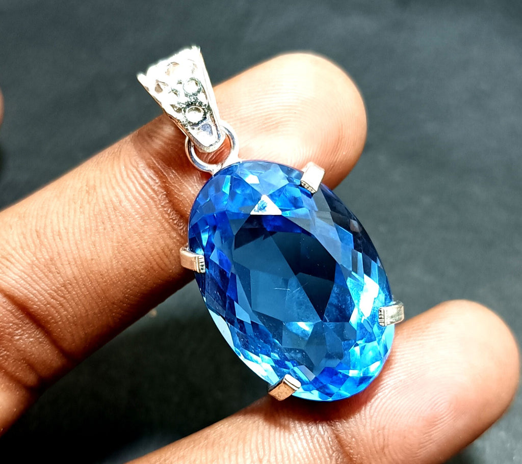 Certified Natural 54.65 Ct Brazilian Round Cut Topaz Pendant Loose Gemstone
