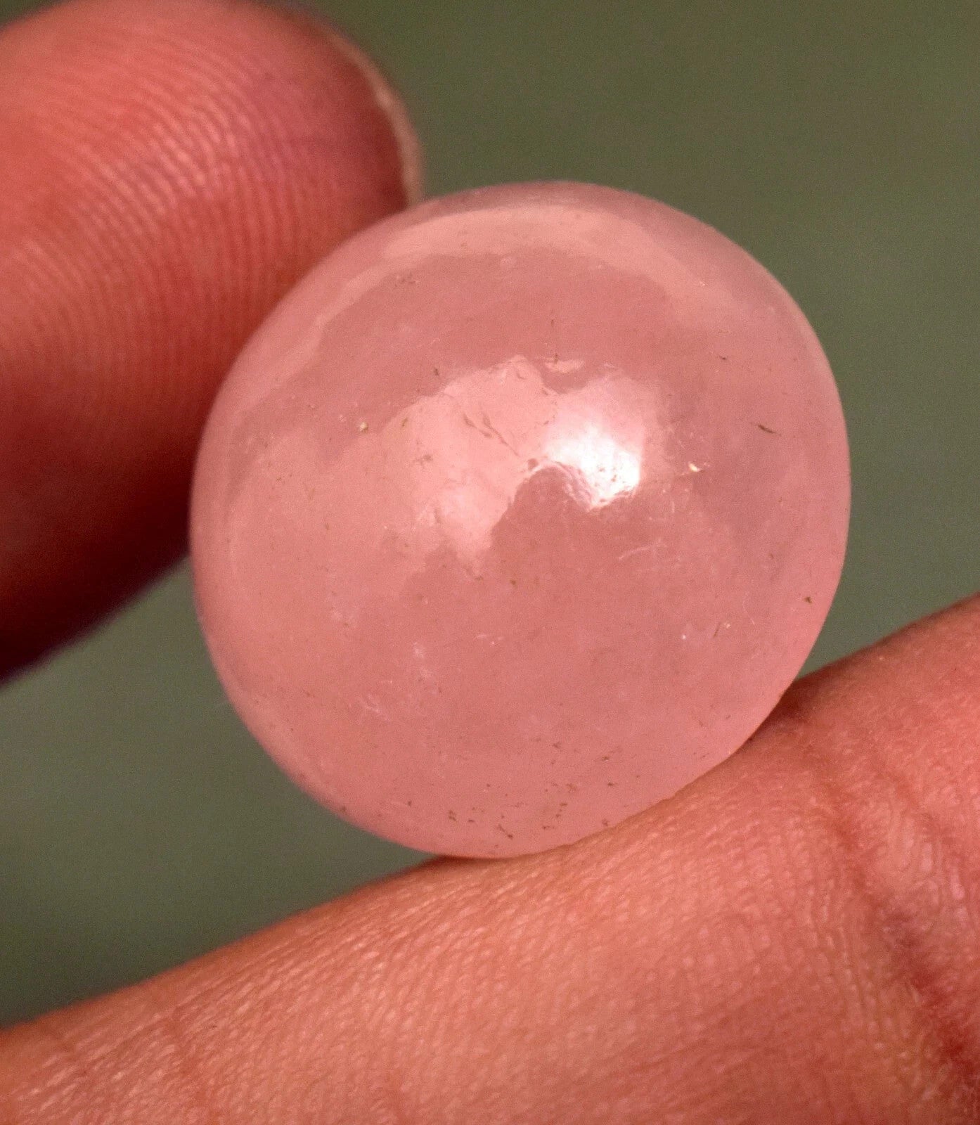 Natural Morganite Cabochon Loose Gemstone 20.55Ct Round Shape Certified Gemstone