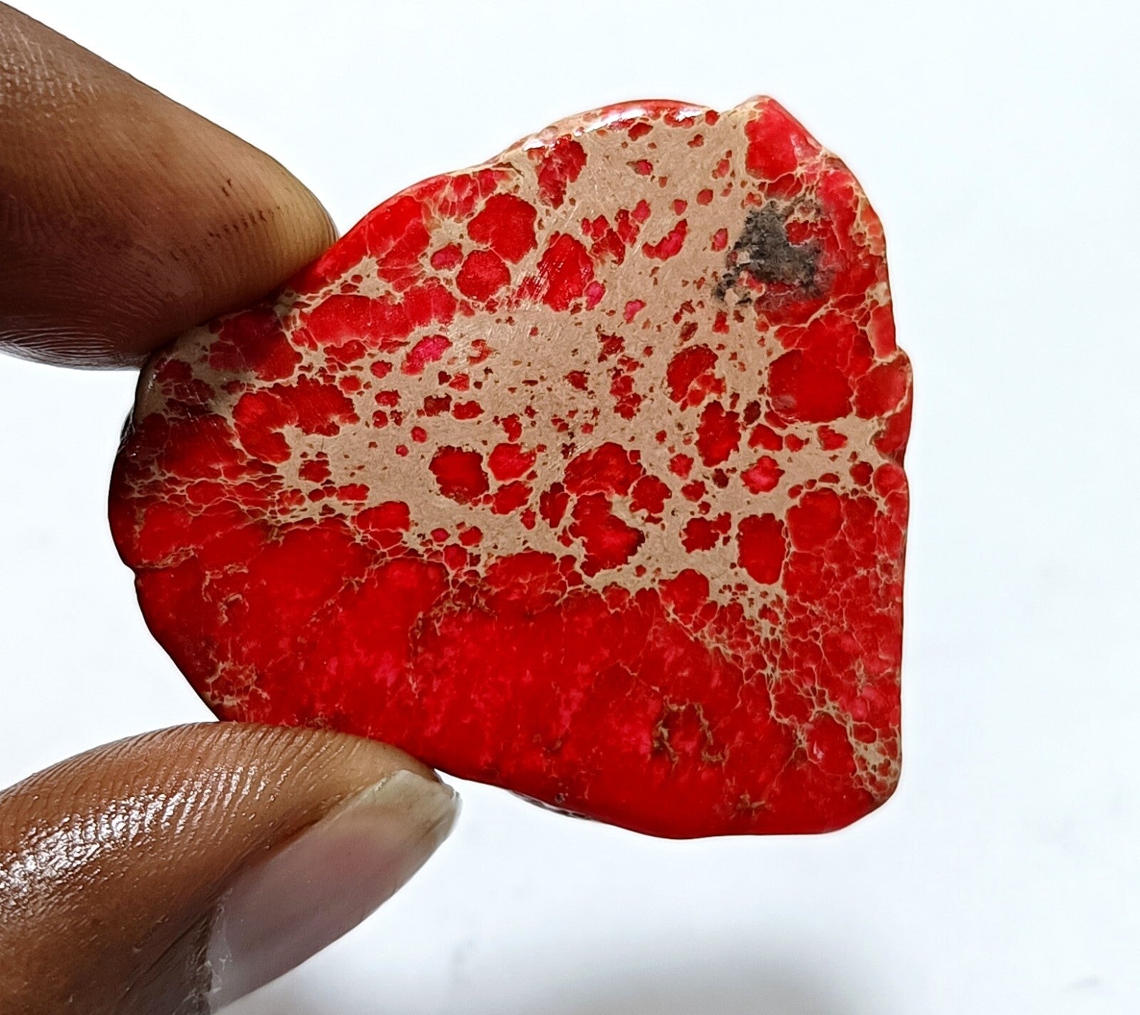 77.5 Ct Natural Arizona Superior Red Turquoise Slab Rough Certified Gemstone