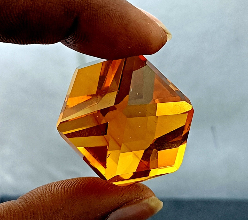 EGL Certified Natural 149.15 Ct Brazilian Yellow Topaz Fancy Cut Loose Gemstone