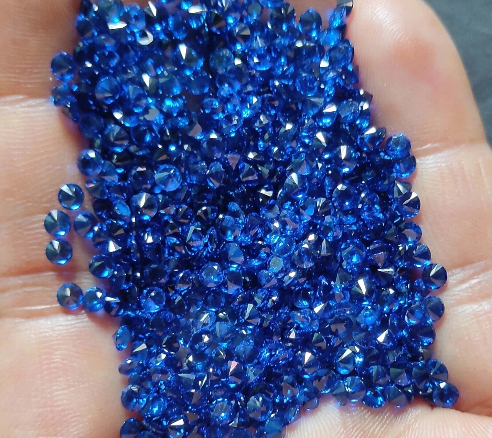 3 MM 20 Pcs Lot Natural Blue Color Sapphire Round Cut Certified Loose Gemstone