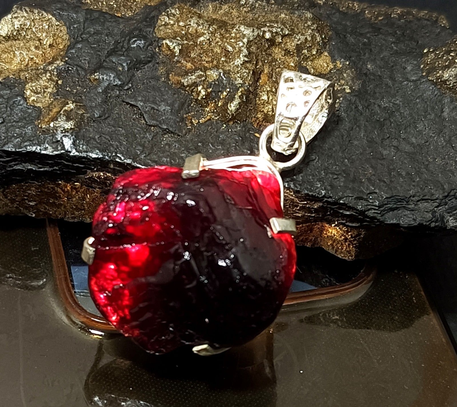 EGL Certified 101.35 Ct Natural PAINITE 925 Solid Silver Pendant LOOSE Gemstone