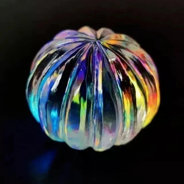 AAA+100 Ct Certified Natural Melon Cut Rainbow Color Best Mystic Quartz Gemstone