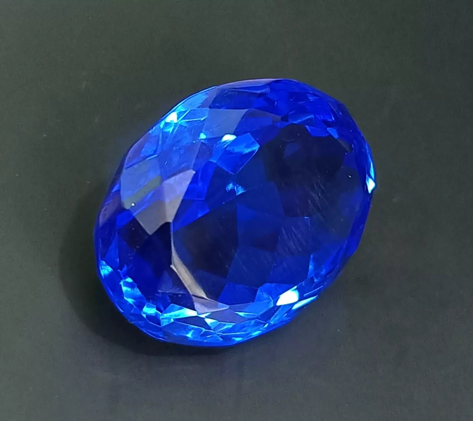 21 Ct A+ Natural Kashmiri Blue Sapphire Loose Gemstone Oval Cut EGL Certified