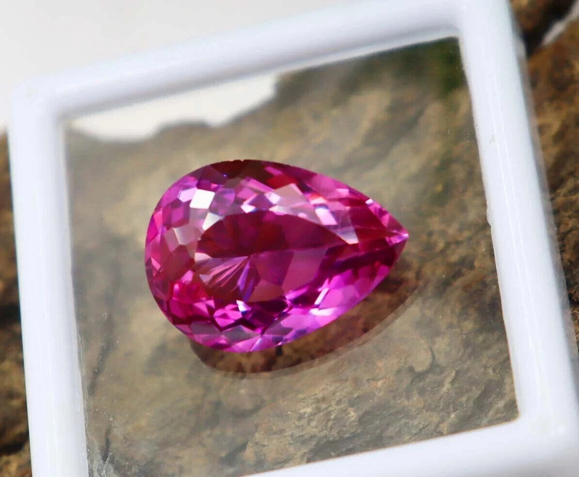 NATURAL Loose Montana Bi-Color Change Sapphire Pear Cut GEMSTONE 10.35 Ct