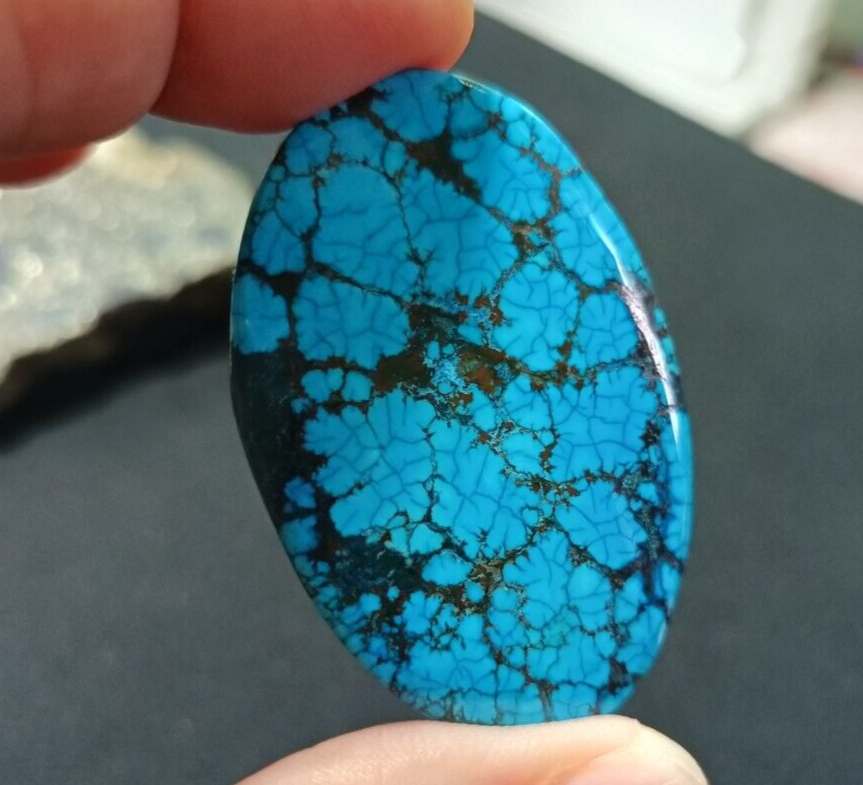 80.50 Ct Natural Turquoise Arizona blue Oval Cut Loose Gemstone With Free Gift