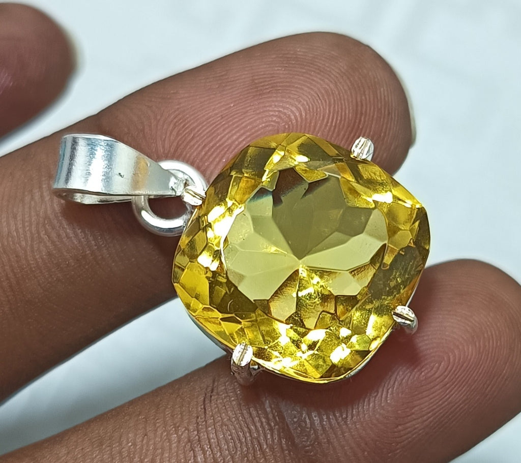 GIE Certified Natural Cushion 37.50Ct Brazilian Cushion Topaz Pendant Loose Gems