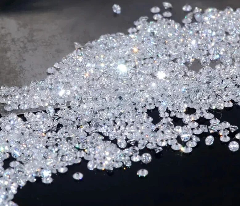 Natural White Color Sapphire 3 mm Round 55 Piece Certified Loose Gemstone Lot