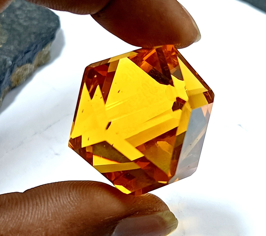EGL Certified Natural 149.15 Ct Brazilian Yellow Topaz Fancy Cut Loose Gemstone