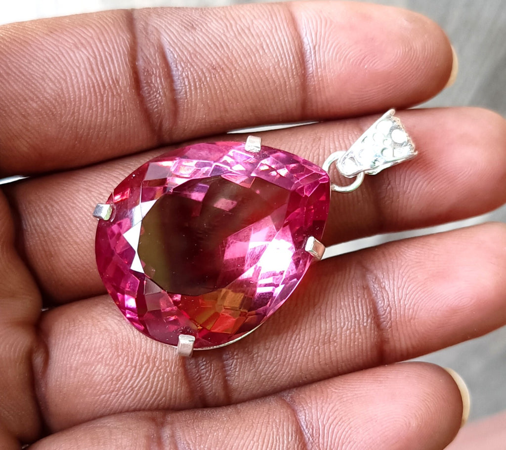 99.10 Ct Natural Zultanite 925 Silver Pear Cut Pendant Loose Gems EGL Certified