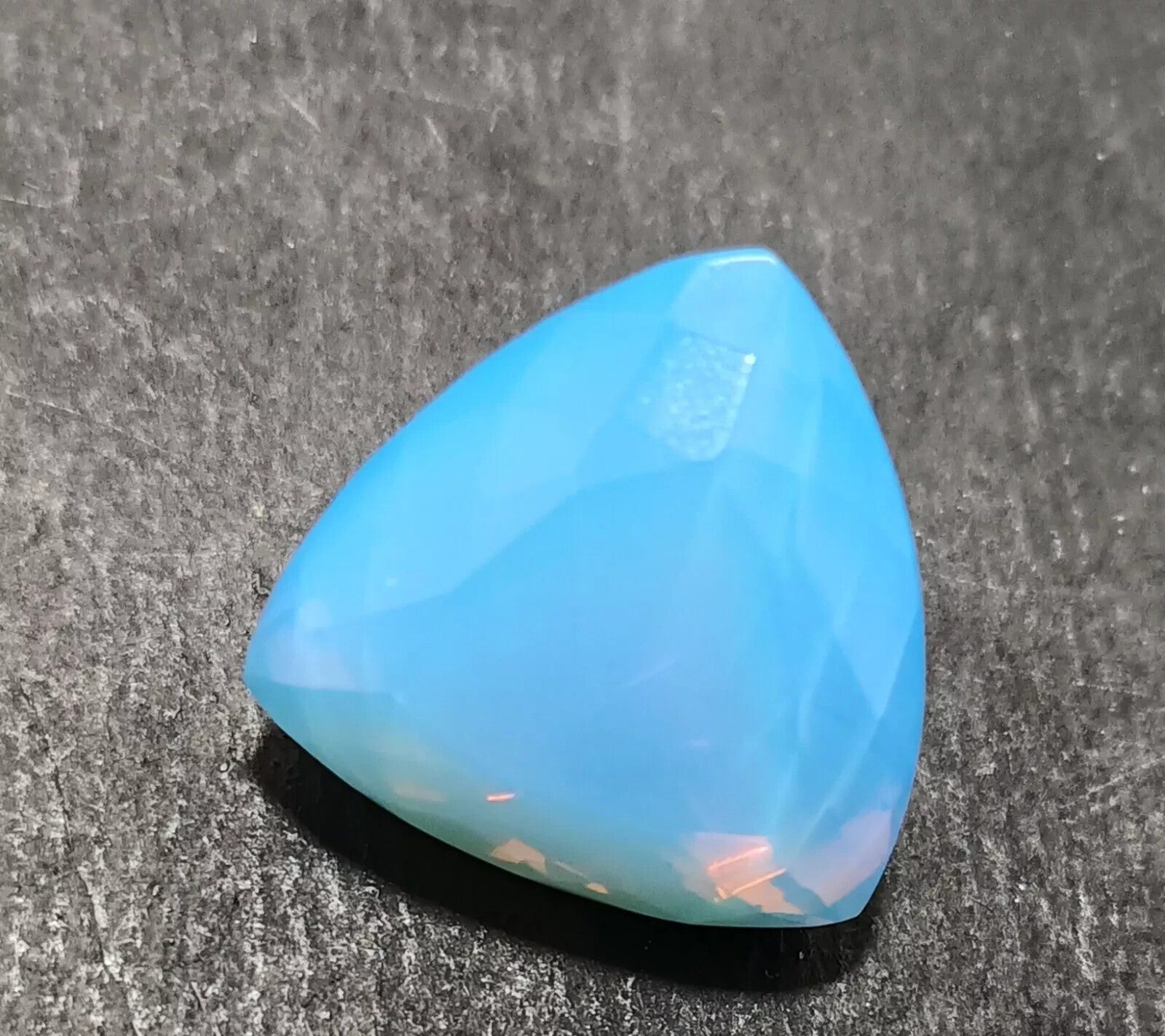 55.95 Ct Natural Opal BLUE Trillion Welo Australian Certified Untreated Gemstone