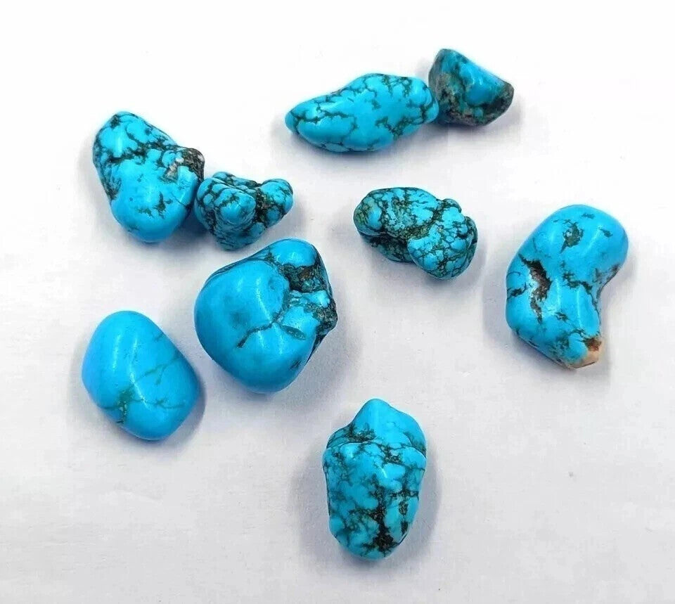 AAA 2500 Ct Natural Blue Arizona Turquoise Tumble Lot Loose Gemstone
