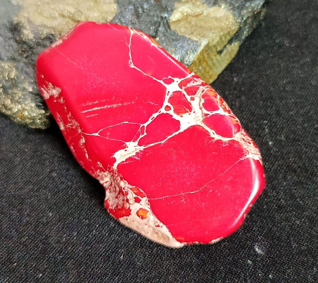 82.70 Ct Natural Arizona Superior Red Turquoise Slab Rough Certified Gemstone