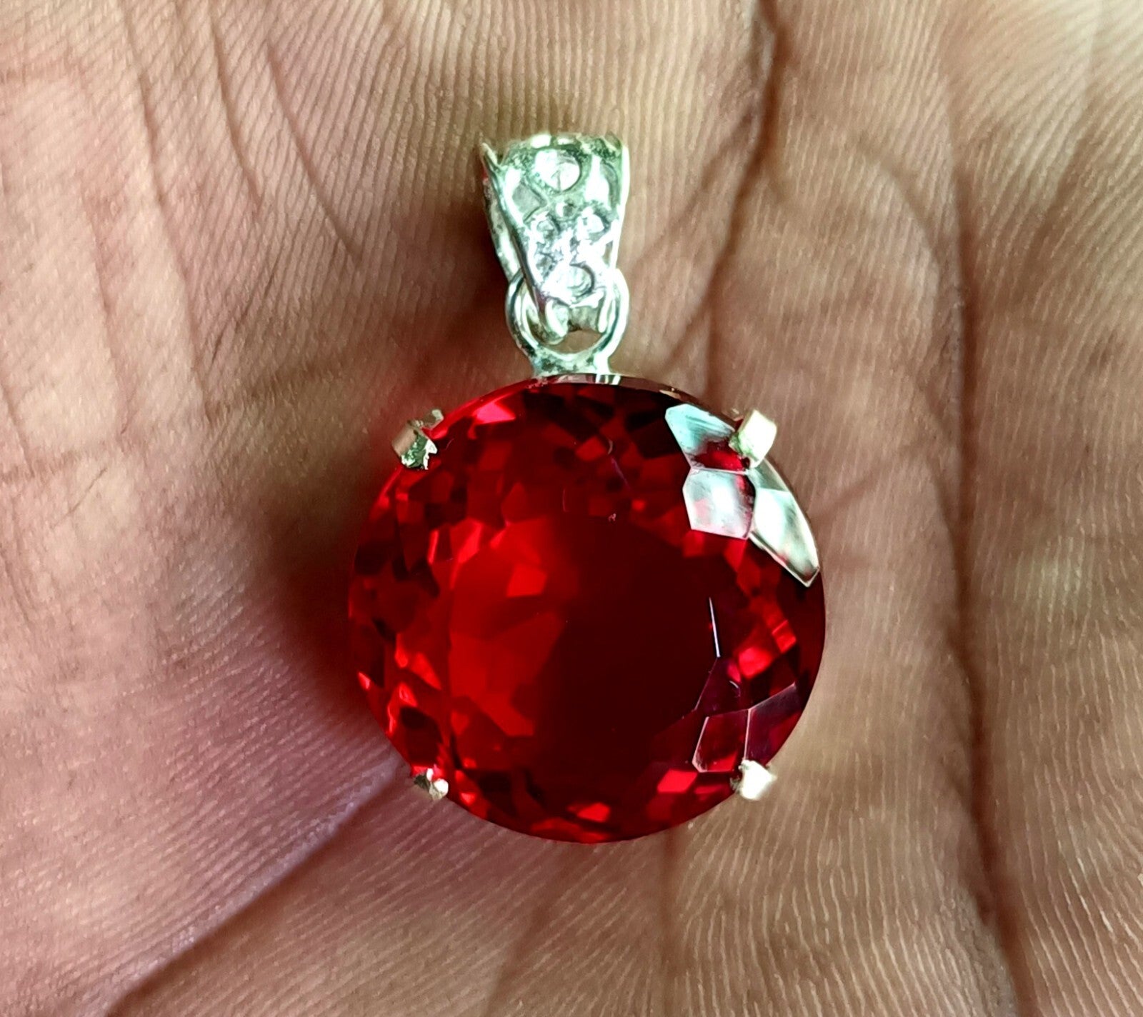 Certified Natural 59.65 Ct Brazilian Round Cut Topaz Pendant Loose Gemstone