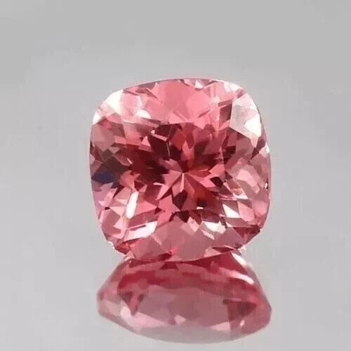 Natural Ceylon Padparadscha Sapphire Certified 6.5 Ct ROUND Cut Loose Gemstone