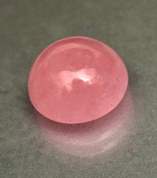 Natural Morganite Cabochon Loose Gemstone 20.55Ct Round Shape Certified Gemstone