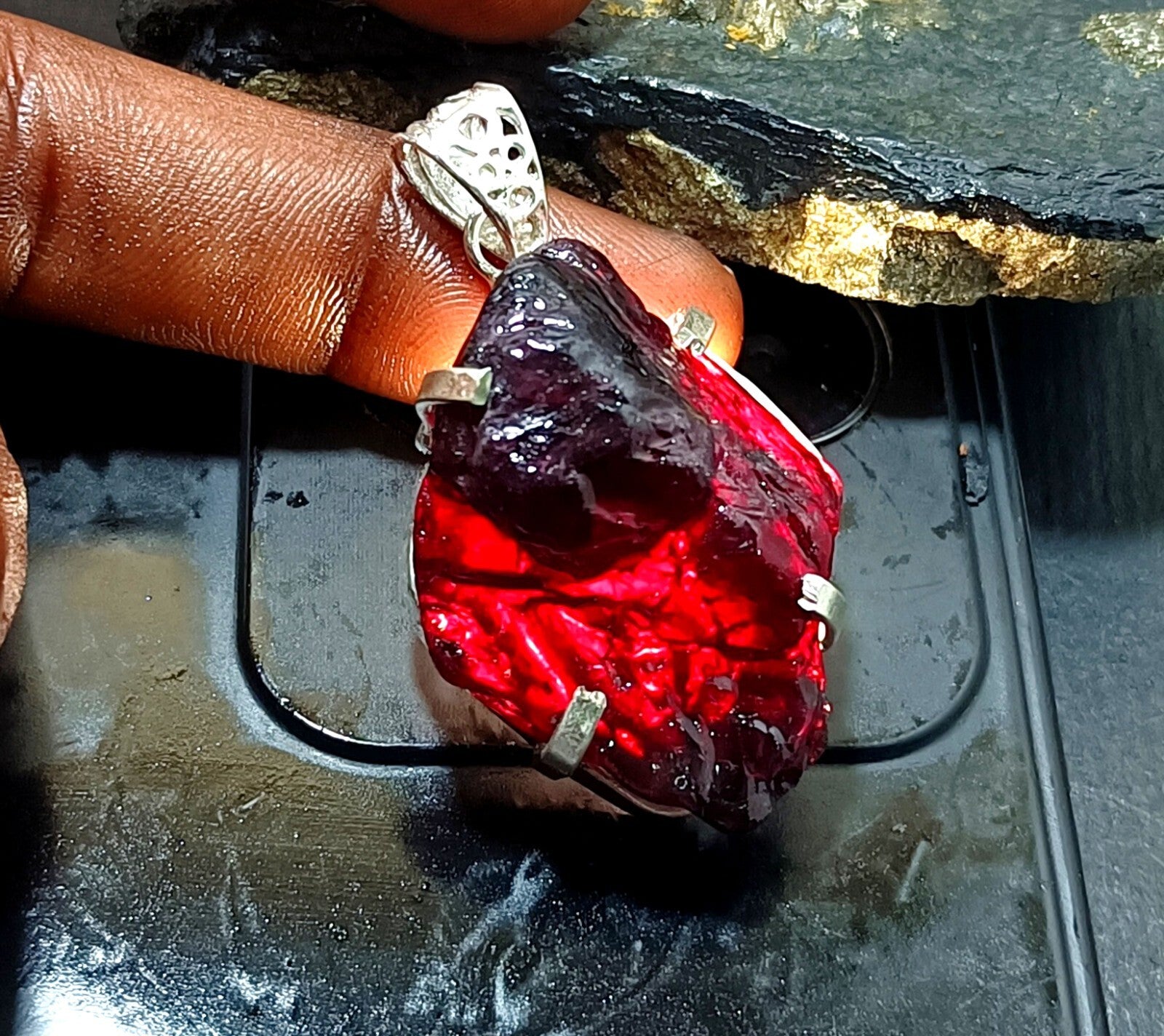 EGL Certified 158.50 Ct Natural PAINITE  Solid Silver Pendant LOOSE Gemstone