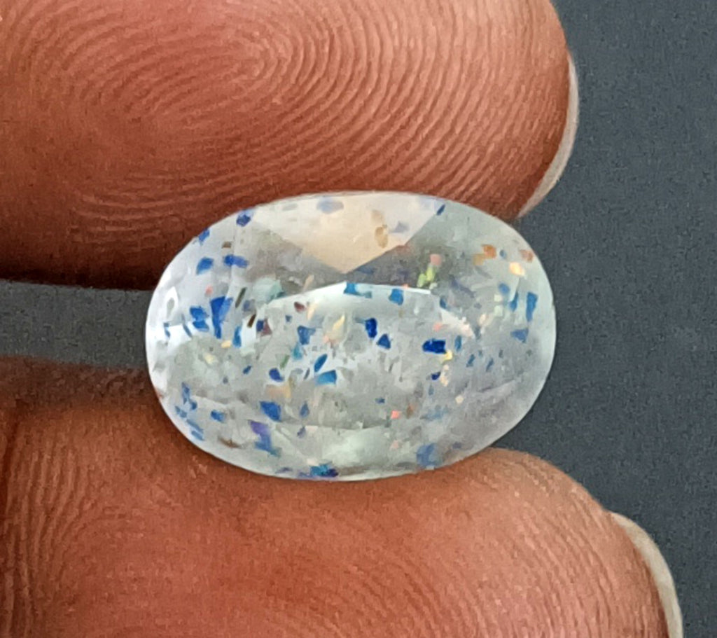 12.80Ct Lepidocrocite Bloodshot Oval Natural Super Seven Cacoxenite Jewlery Gems