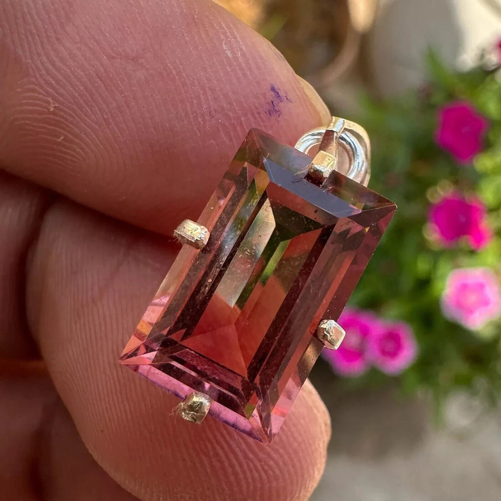 Certified 20 CT Natural Zultanite Color-Change Gemstone Pendant In 925 Silver