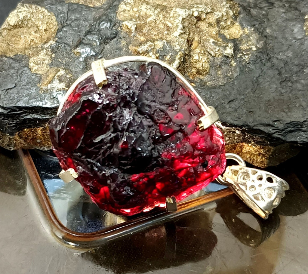 EGL Certified 113.05 Ct Natural PAINITE 925 Solid Silver Pendant LOOSE Gemstone