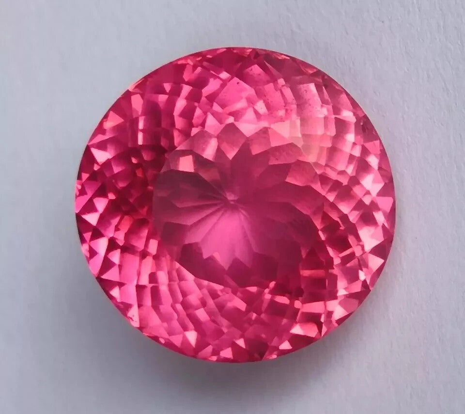 145 Ct Natural Ceylon Padparadscha Sapphire Loose Round Cut Certified Gemstone