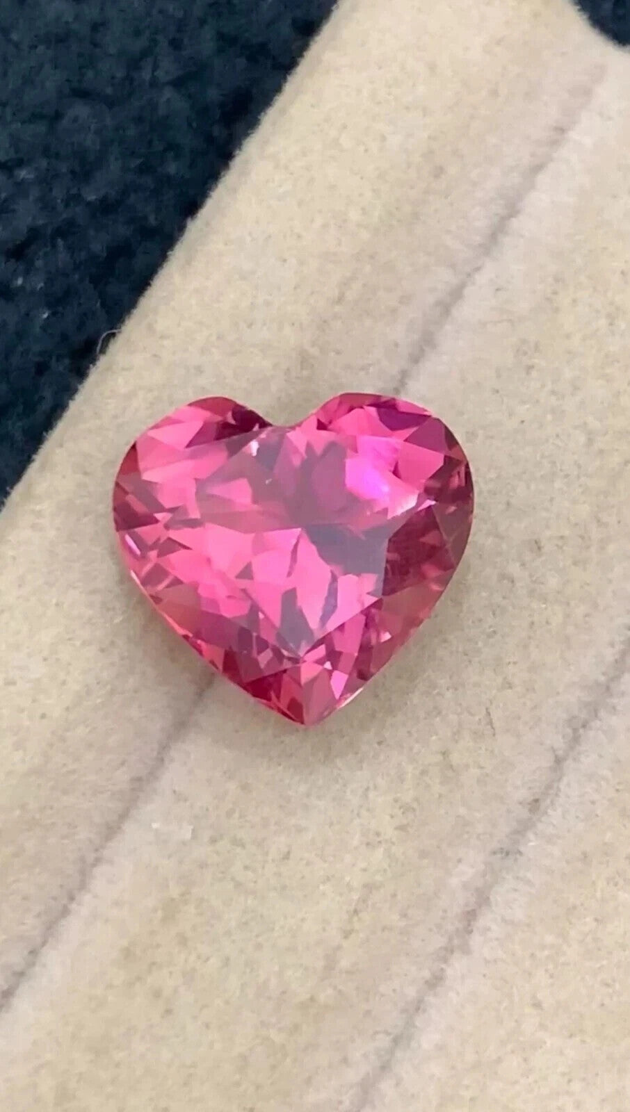 7.31 Ct Certified Ceylon Flawless Natural Pink Sapphire Heart Loose Gemstone1