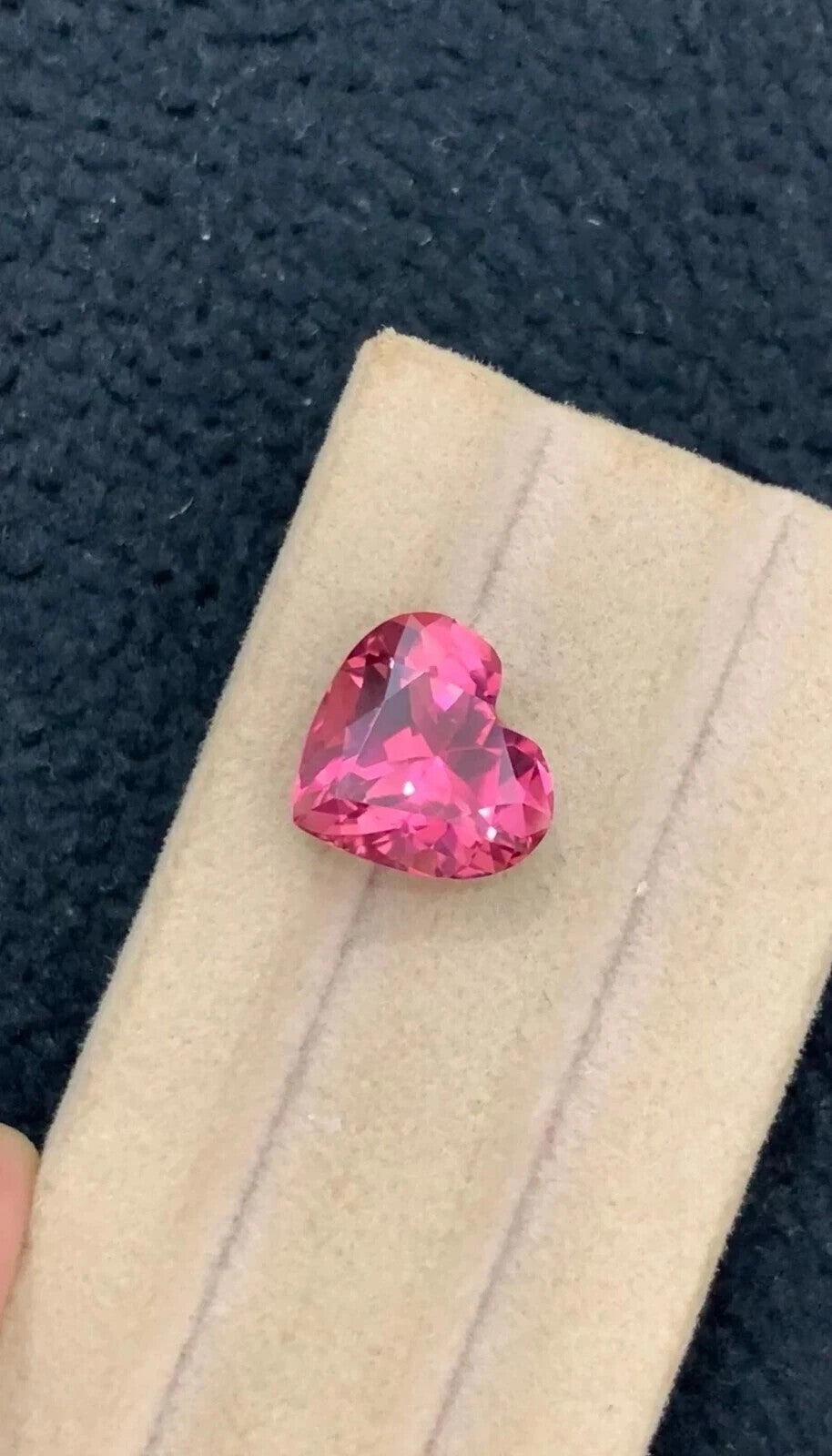 7.31 Ct Certified Ceylon Flawless Natural Pink Sapphire Heart Loose Gemstone1
