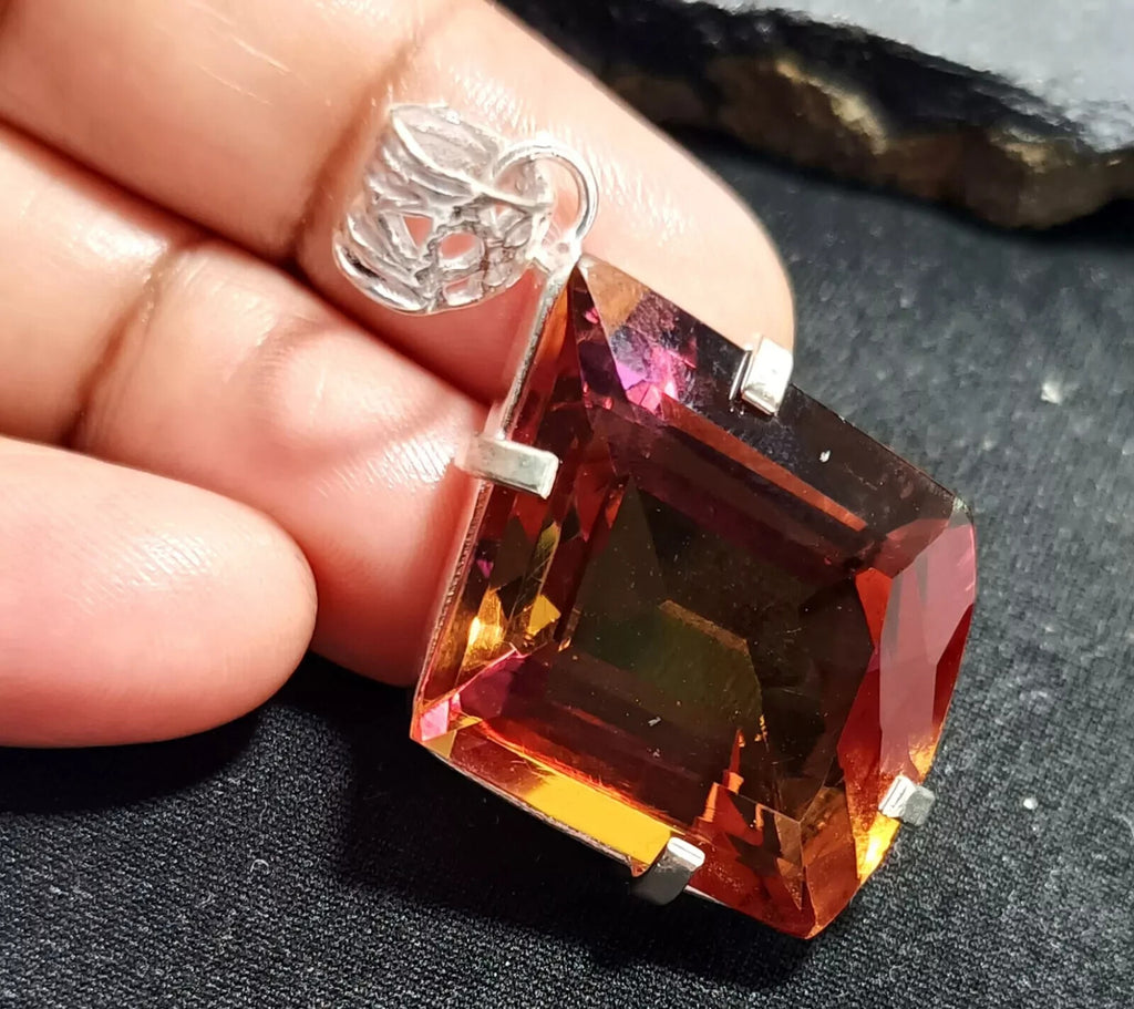 EGL Certified 69.70 Ct FANCY Natural Zultanite 925 Silver Pendant Loose Gemstone