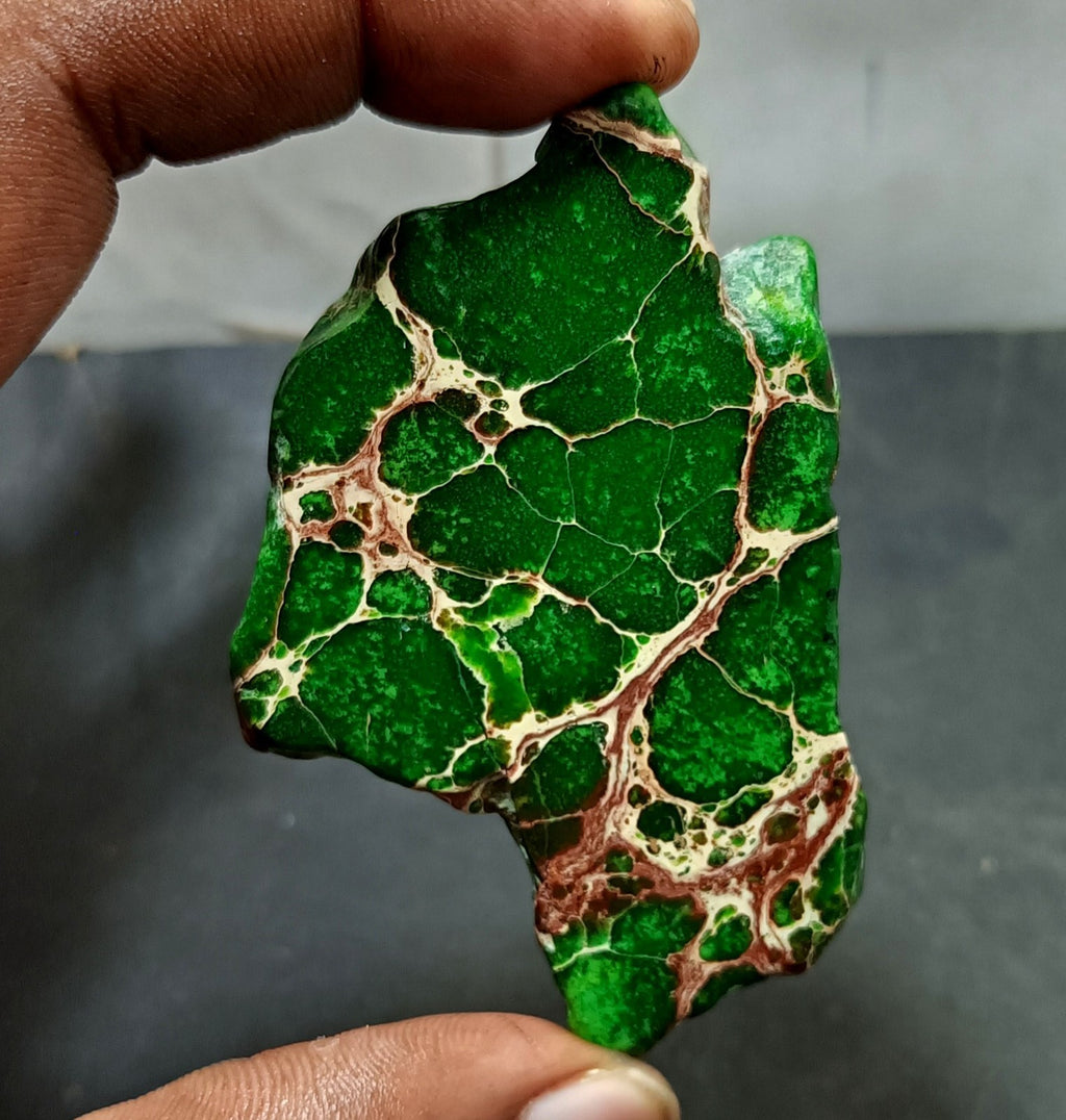 133.45 Ct Natural Arizona Superior Green Turquoise Slab Rough Certified Gemstone