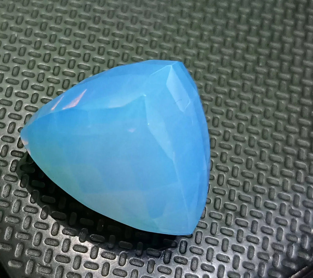 55.95 Ct Natural Opal BLUE Trillion Welo Australian Certified Untreated Gemstone