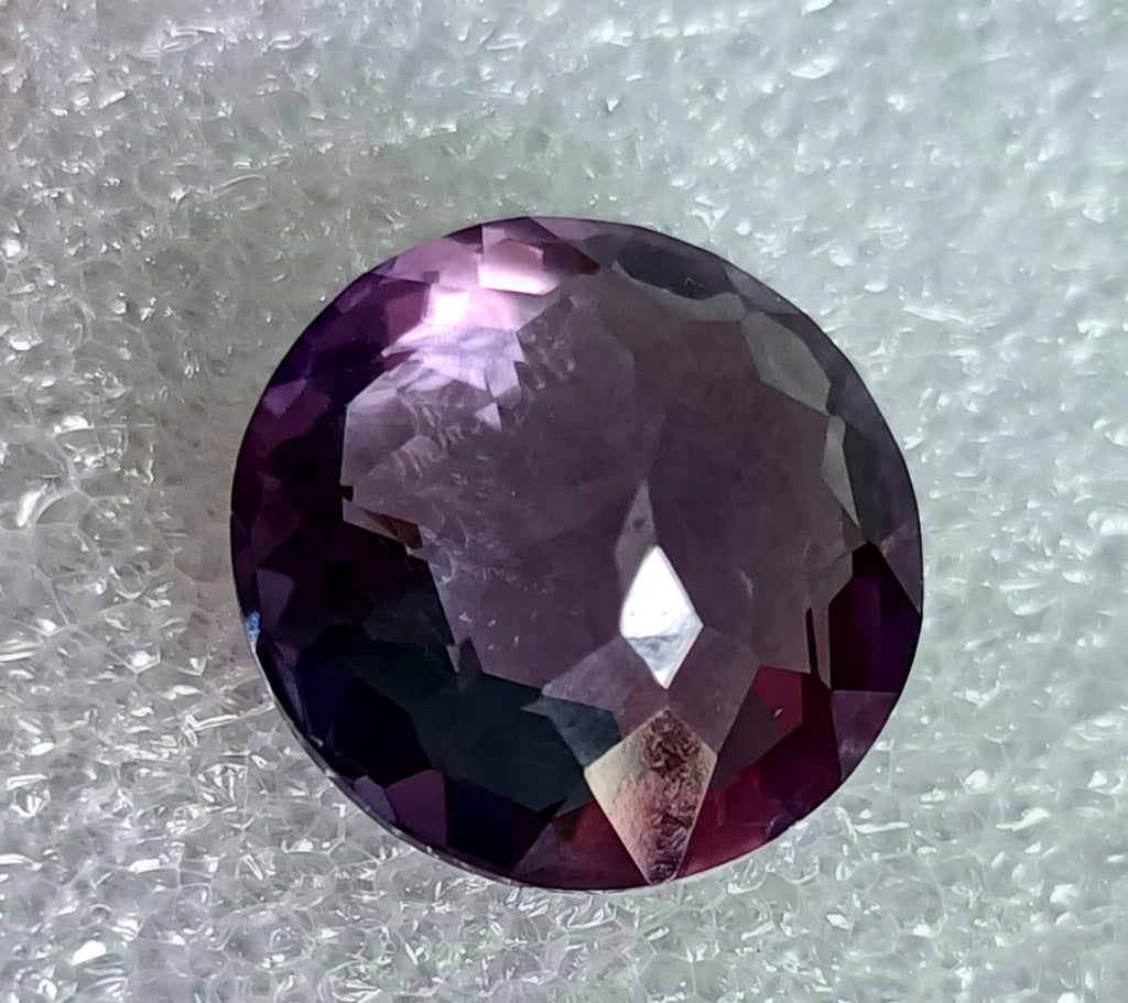 26 CT Certified Color Changing Natural Alexandrite Loose Gemstone Round Cut