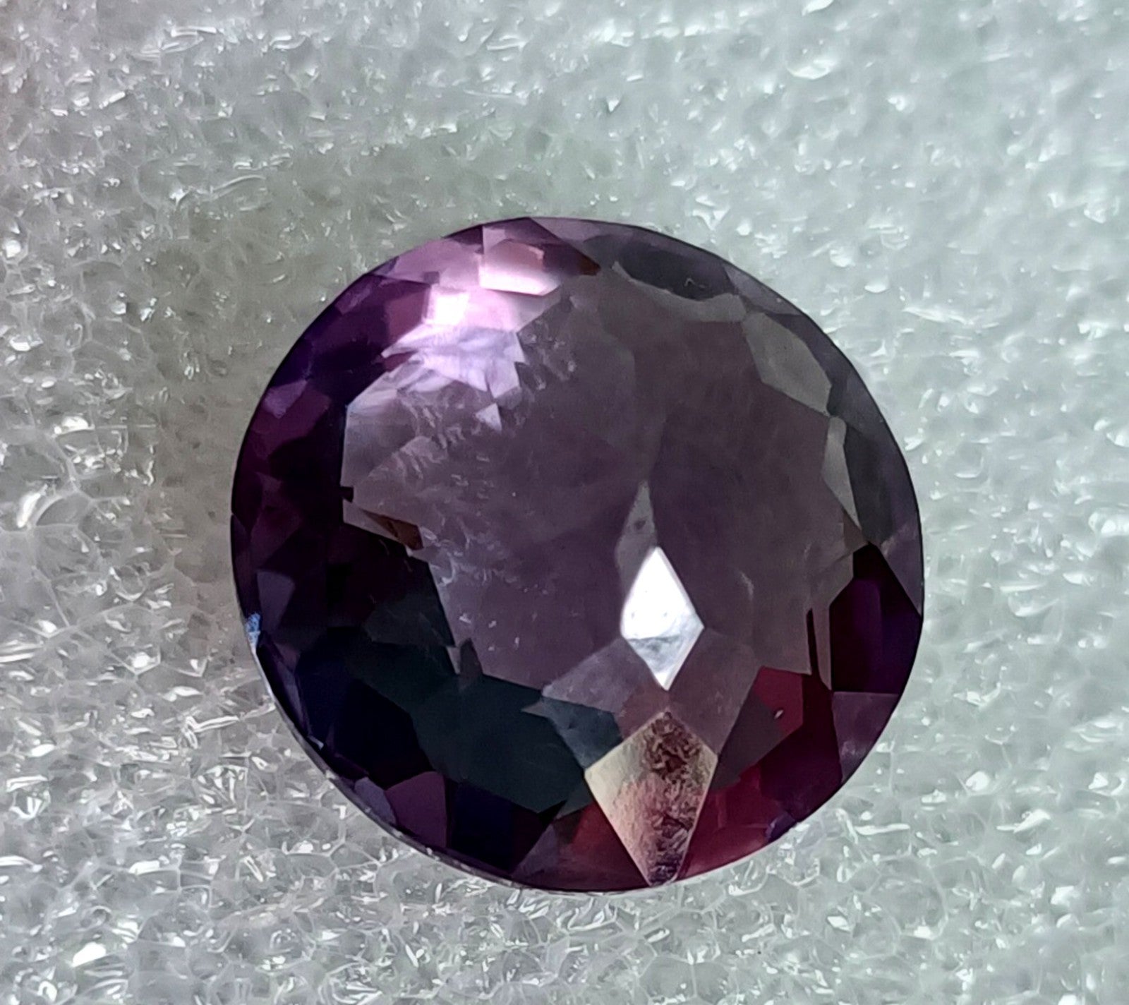 26 CT Certified Color Changing Natural Alexandrite Loose Gemstone Round Cut