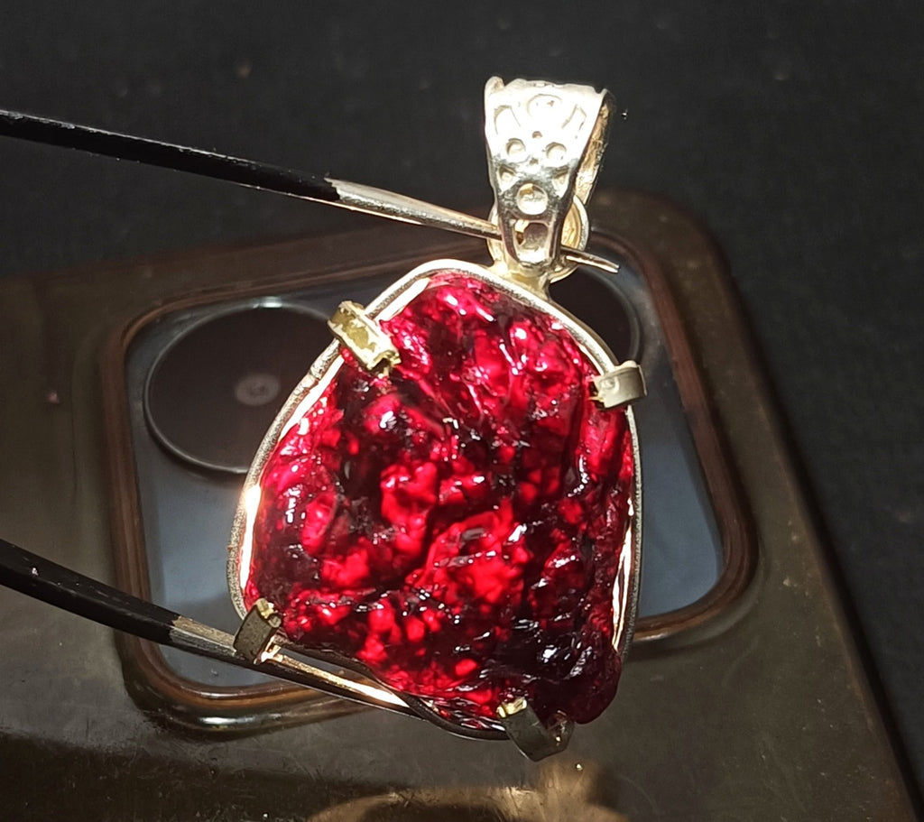 EGL Certified 84.90 Ct Natural PAINITE 925 Solid Silver Pendant LOOSE Gemstone